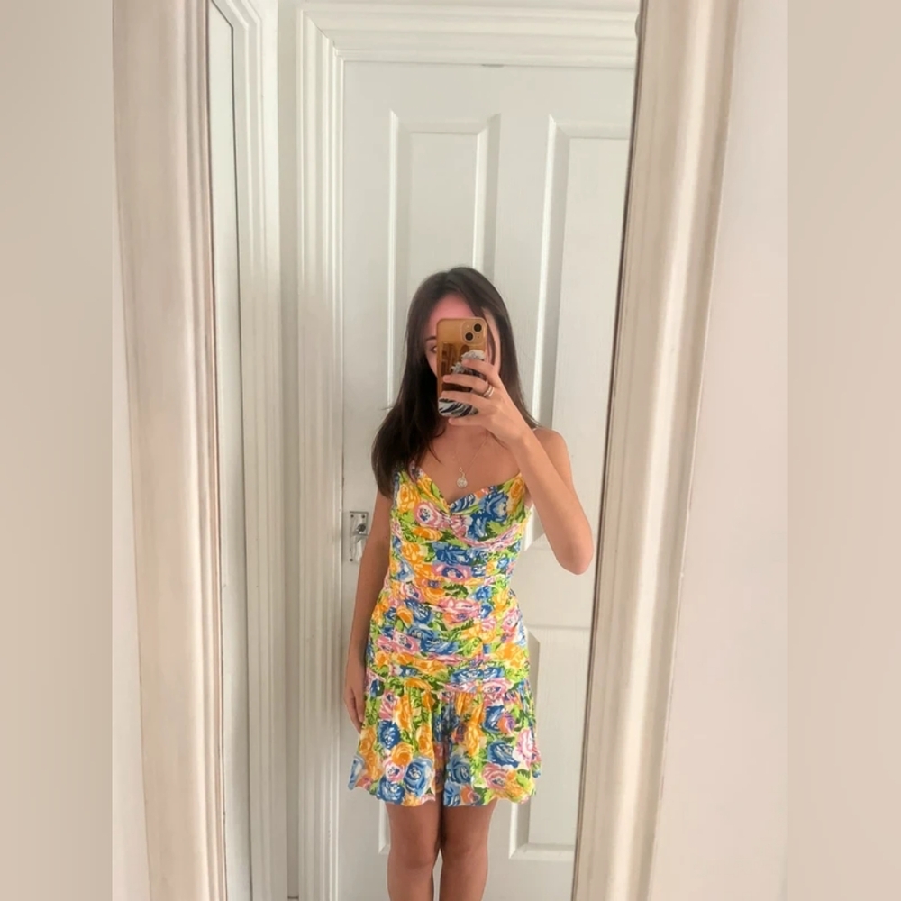 Floral Multicolor Sleeveless Dress